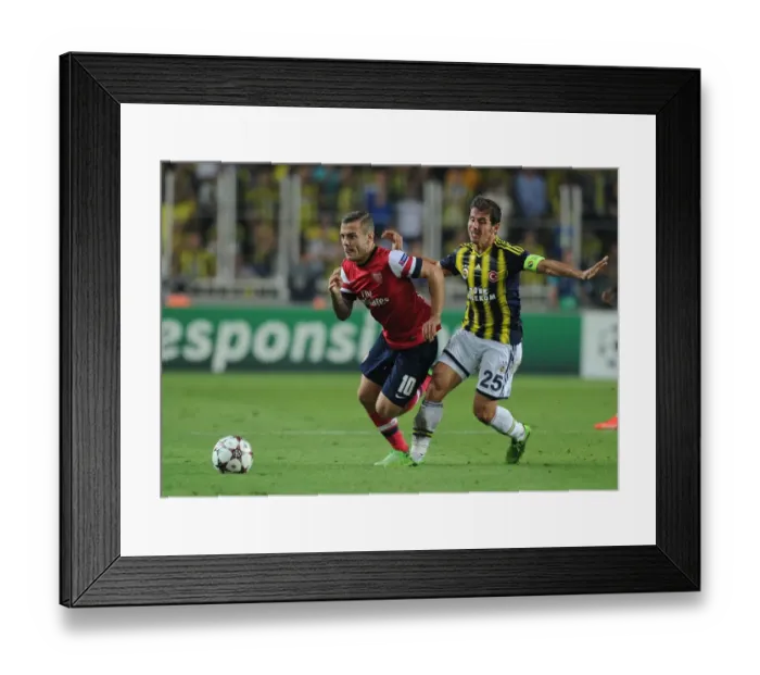 Framed Print : Jack Wilshere vs. Emre Belozoglu: Battle in Istanbul - Arsenal's Champions League Play-offs Clash with Fenerbahce Framed Print : Jack Wilshere vs. Emre Belozoglu: Battle in Istanbul - Arsenal's Champions League Play-offs Clash with Fenerbahce