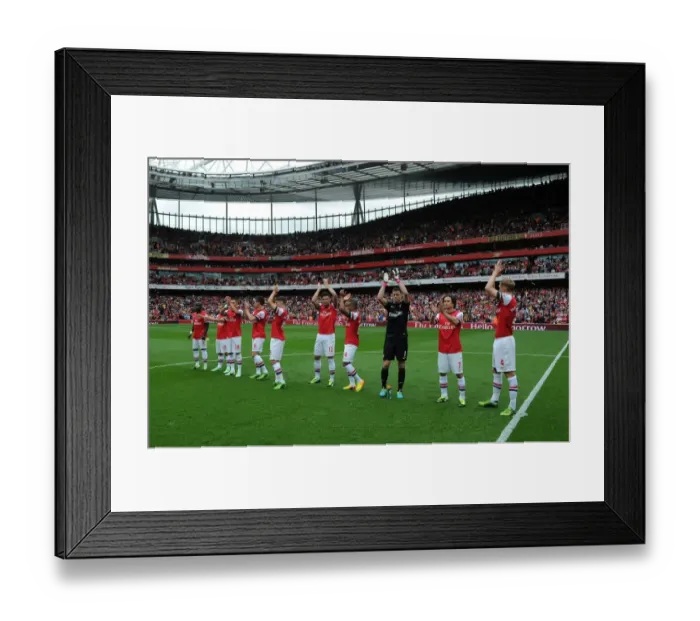 Framed Print : Arsenal Squad Gathered for Premier League Clash Against Aston Villa (2013-14) Framed Print : Arsenal Squad Gathered for Premier League Clash Against Aston Villa (2013-14)
