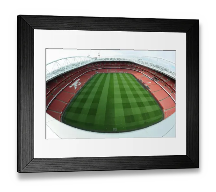 Framed Print : Arsenal vs Aston Villa: Premier League 2013-14 at Emirates Stadium
