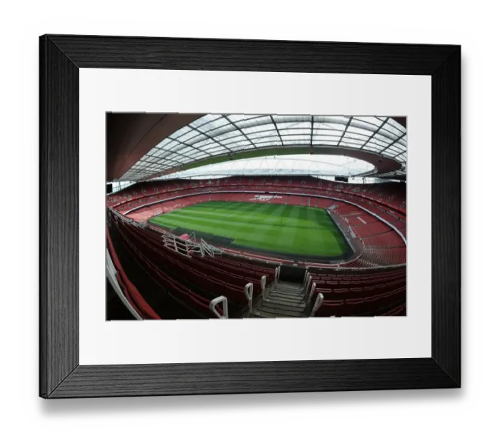 Framed Print : Arsenal vs Aston Villa, Premier League 2013-14: Emirates Stadium, London