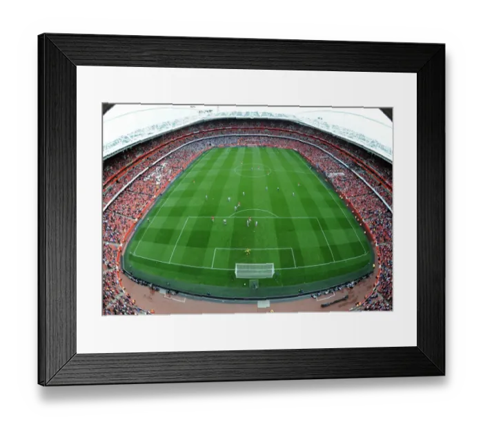 Framed Print : Arsenal vs Aston Villa: 2013-14 Premier League Clash at Emirates Stadium
