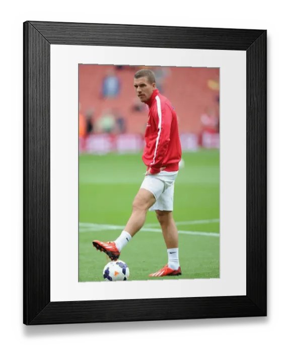 Framed Print : Lukas Podolski: Arsenal's Ready-to-Go Striker Against Aston Villa (2013-14) Framed Print : Lukas Podolski: Arsenal's Ready-to-Go Striker Against Aston Villa (2013-14)