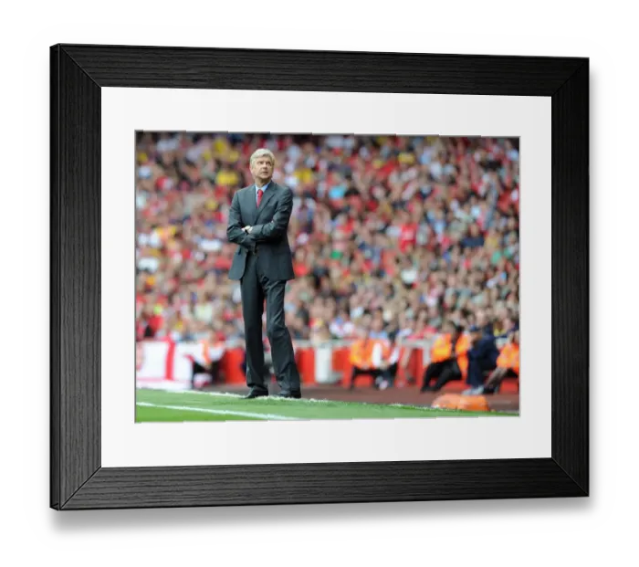 Framed Print : Arsene Wenger Leads Arsenal Against Aston Villa in Premier League, 2013 Framed Print : Arsene Wenger Leads Arsenal Against Aston Villa in Premier League, 2013
