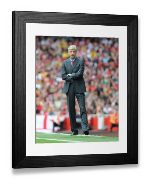Framed Print : Arsene Wenger Leads Arsenal Against Aston Villa in the Premier League (2013-14) Framed Print : Arsene Wenger Leads Arsenal Against Aston Villa in the Premier League (2013-14)