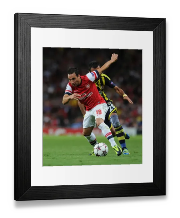Framed Print : Santi Cazorla Dashes Past Selcuk Sahin: Arsenal vs Fenerbahce UEFA Champions League Play-offs (2013) Framed Print : Santi Cazorla Dashes Past Selcuk Sahin: Arsenal vs Fenerbahce UEFA Champions League Play-offs (2013)
