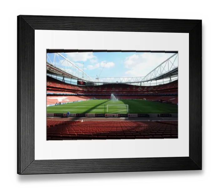 Framed Print : Arsenal vs Fenerbahce: UEFA Champions League Play-offs at Emirates Stadium, London (2013-14)