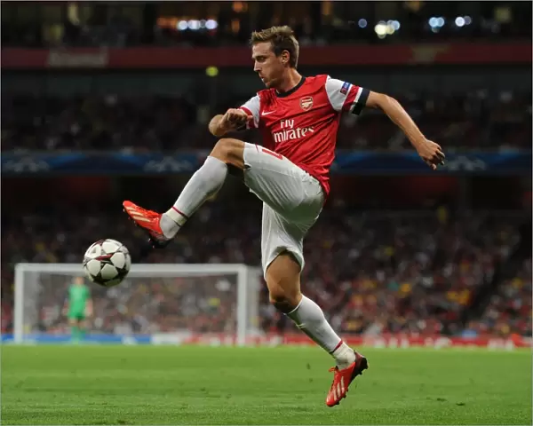 Nacho Monreal in Action: Arsenal vs. Fenerbahce UEFA Champions League Play-offs (2013)