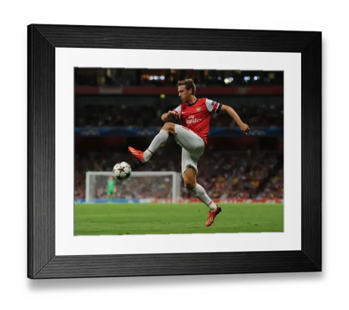 Framed Print : Nacho Monreal in Action: Arsenal vs. Fenerbahce UEFA Champions League Play-offs (2013) Framed Print : Nacho Monreal in Action: Arsenal vs. Fenerbahce UEFA Champions League Play-offs (2013)