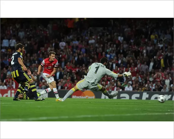 Aaron Ramsey Scores the Opener: Arsenal vs. Fenerbahce, UEFA Champions League Play-offs (2013)