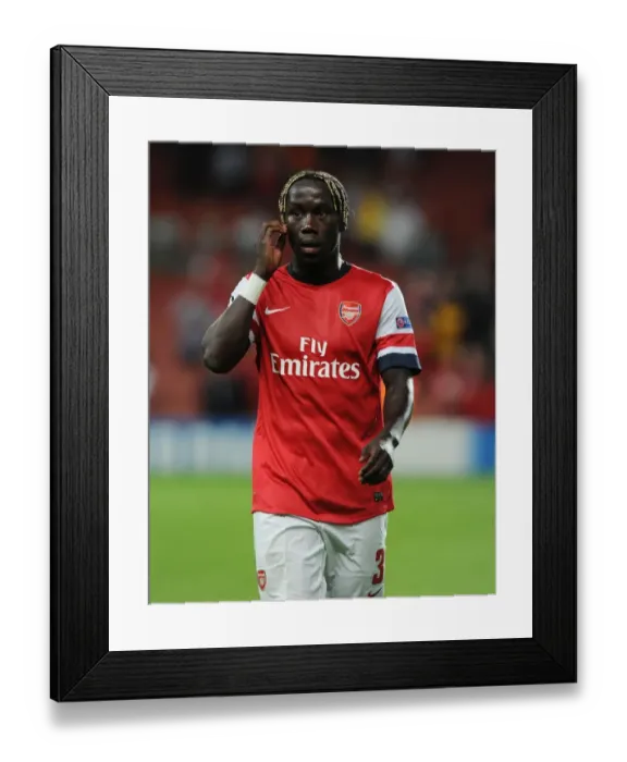Framed Print : Arsenal's Unyielding Defender: Bacary Sagna in Action during the 2013-14 UEFA Champions League Play-offs vs Fenerbahce Framed Print : Arsenal's Unyielding Defender: Bacary Sagna in Action during the 2013-14 UEFA Champions League Play-offs vs Fenerbahce