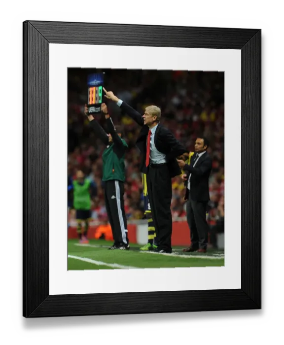 Framed Print : Arsene Wenger Leads Arsenal Against Fenerbahce in 2013 Champions League Showdown Framed Print : Arsene Wenger Leads Arsenal Against Fenerbahce in 2013 Champions League Showdown