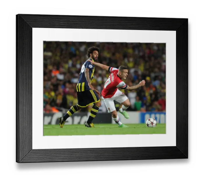 Framed Print : Jack Wilshere Overpowers Christian: Arsenal's Champions League Battle against Fenerbahce Framed Print : Jack Wilshere Overpowers Christian: Arsenal's Champions League Battle against Fenerbahce