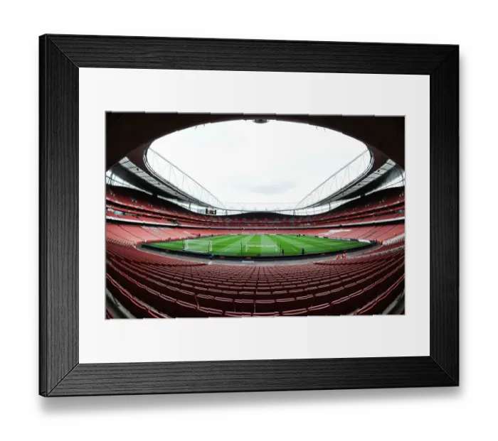 Framed Print : Arsenal's Emirates Stadium: Pre-Match Atmosphere vs Norwich City (2012-13)