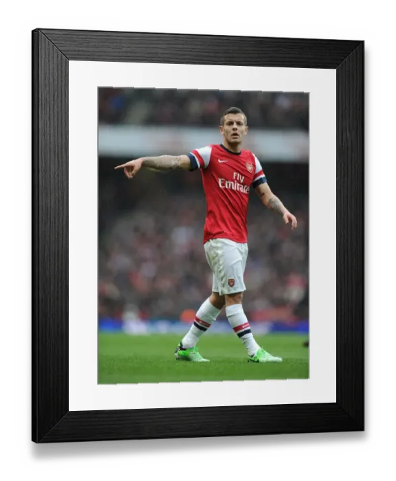 Framed Print : Jack Wilshere in Action: Arsenal vs. Norwich City (2012-13)