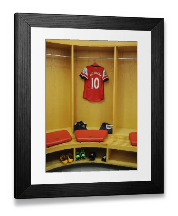 Framed Print : Arsenal FC: Jack Wilshere's Pre-Match Routine vs Norwich City (2012-13)
