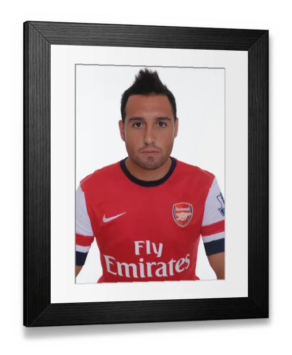 Framed Print : Santi Cazorla with Arsenal FC 2013-14 Squad Framed Print : Santi Cazorla with Arsenal FC 2013-14 Squad