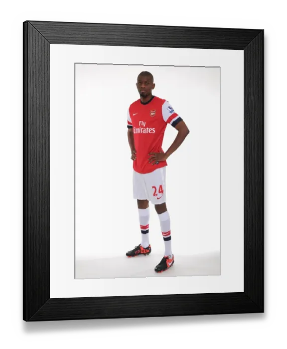 Framed Print : Arsenal 2013-14 Squad: Abou Diaby at the Team Photocall