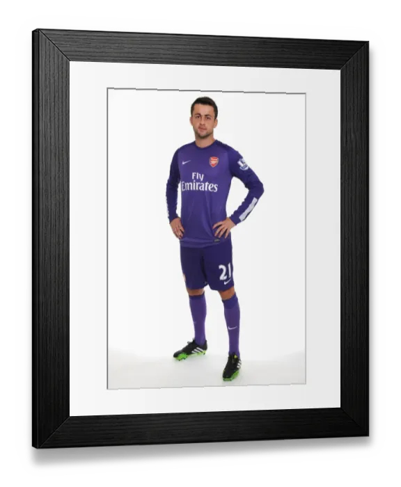 Framed Print : Arsenal FC 2013-14: Lukas Fabianski at Team Photocall Framed Print : Arsenal FC 2013-14: Lukas Fabianski at Team Photocall
