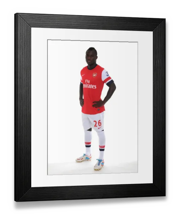 Framed Print : Arsenal 2013-14 Squad: Emmanuel Frimpong at the Team Photocall