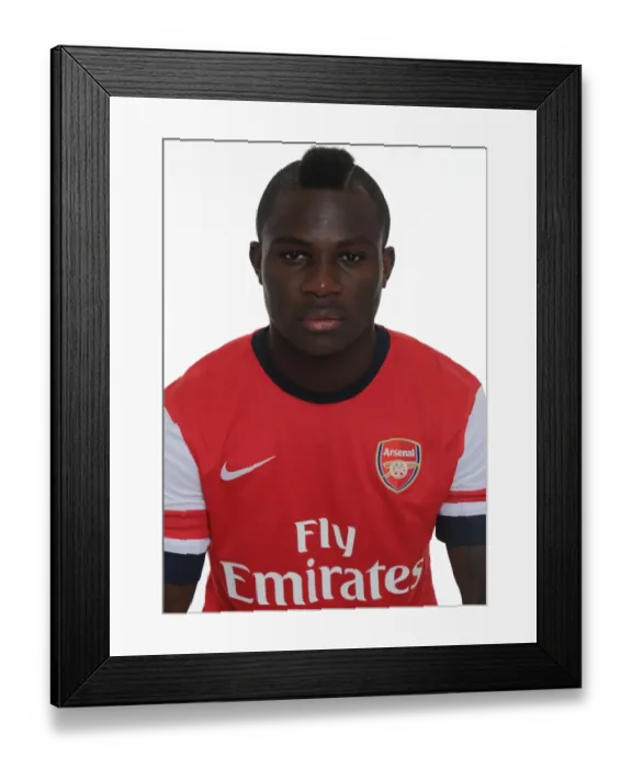 Framed Print : Arsenal Squad 2013-14: Emmanuel Frimpong at Team Photocall
