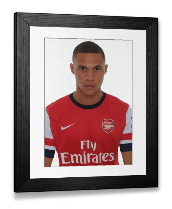 Framed Print : Arsenal's Kieran Gibbs at 2013-14 Squad Photocall Framed Print : Arsenal's Kieran Gibbs at 2013-14 Squad Photocall