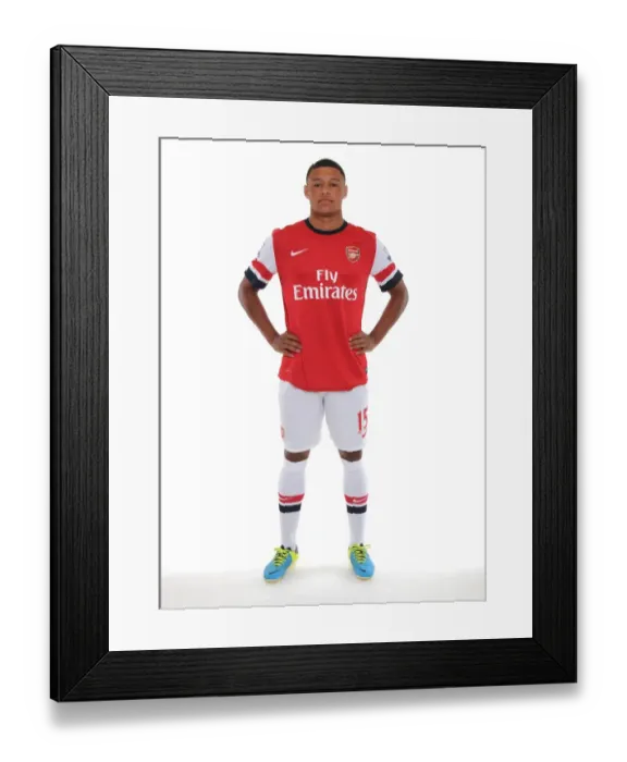 Framed Print : Arsenal FC 2013-14 Squad: Alex Oxlade-Chamberlain at Emirates Stadium Framed Print : Arsenal FC 2013-14 Squad: Alex Oxlade-Chamberlain at Emirates Stadium