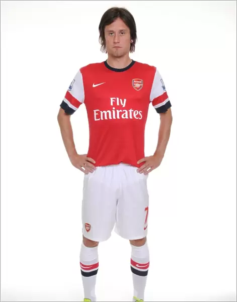 Arsenal Football Club: 2013-14 Squad - Rosicky at First Team Photocall