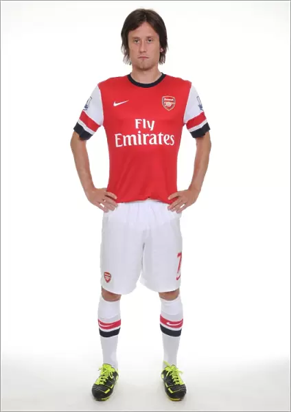 Arsenal Football Club: 2013-14 Squad - Rosicky at First Team Photocall