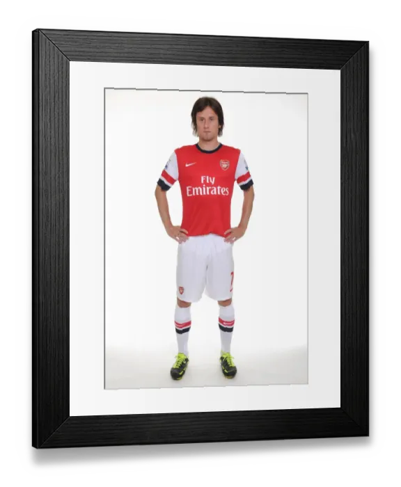 Framed Print : Arsenal Football Club: 2013-14 Squad - Rosicky at First Team Photocall