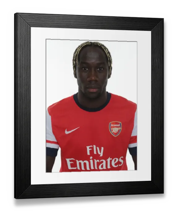 Framed Print : Bacary Sagna at Arsenal's 2013-14 Squad Team Photocall