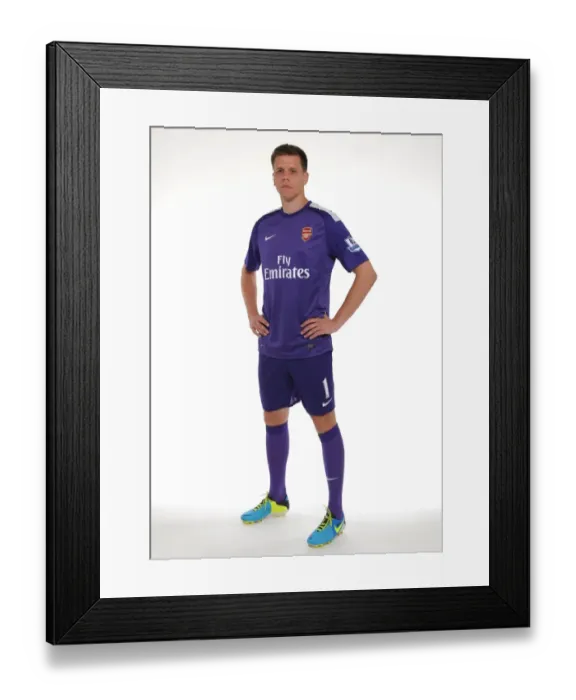 Framed Print : Arsenal 2013-14 Squad: Wojciech Szczesny at the Team Photocall Framed Print : Arsenal 2013-14 Squad: Wojciech Szczesny at the Team Photocall