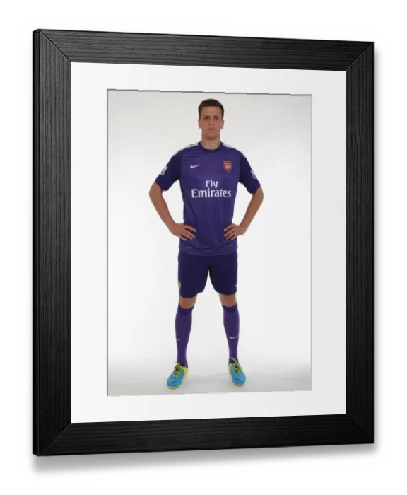 Framed Print : Arsenal FC 2013-14 Squad: Wojciech Szczesny at the Team Photocall