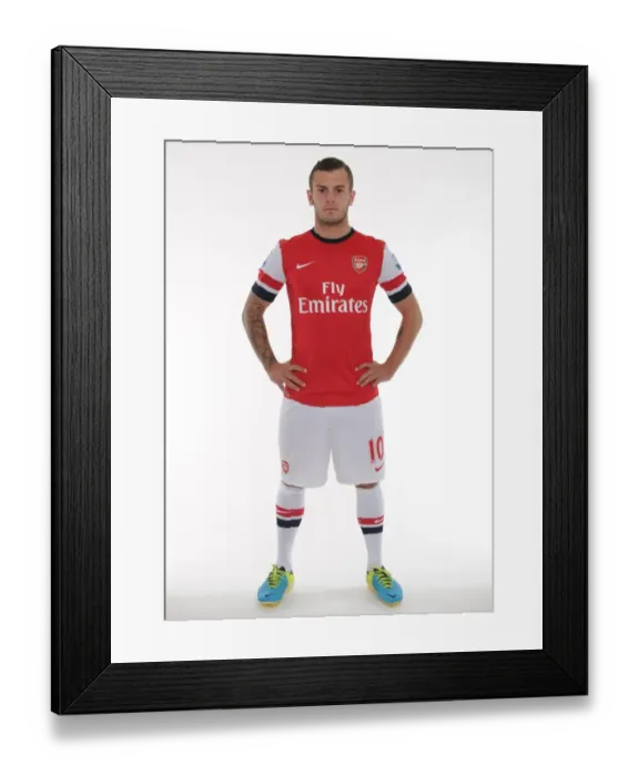 Framed Print : Jack Wilshere at Arsenal FC 2013-14 First Team Photocall Framed Print : Jack Wilshere at Arsenal FC 2013-14 First Team Photocall