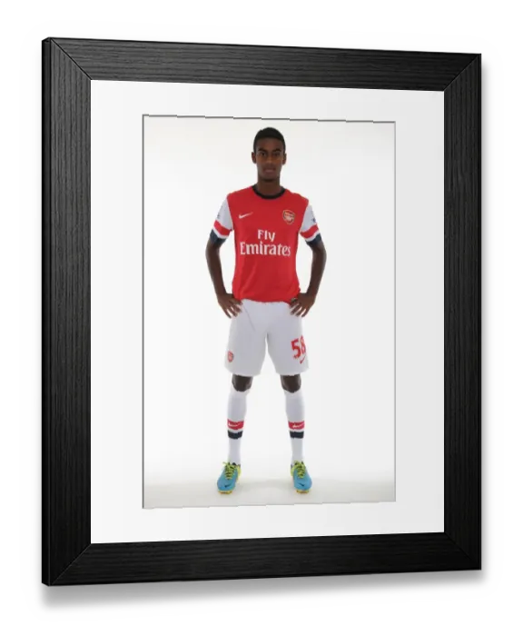 Framed Print : Arsenal 2013-14 Squad: Gedion Zelalem at Team Photocall