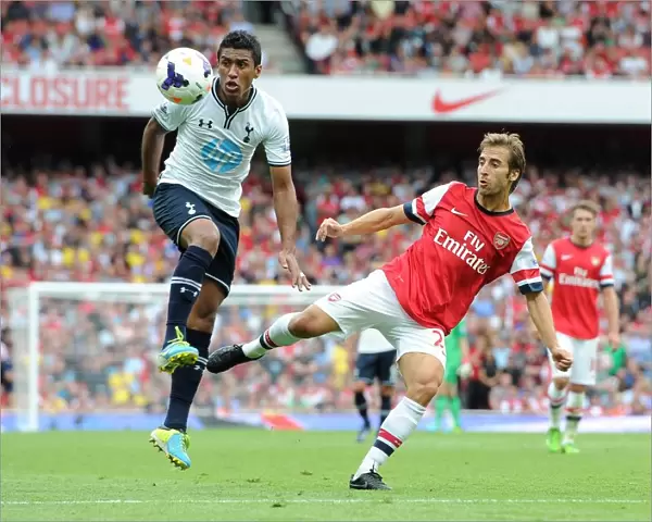 Mathieu Flamini (Arsenal) Paulinho (Tottenham). Arsenal 1: 0 Tottenham Hotspur. Barclays