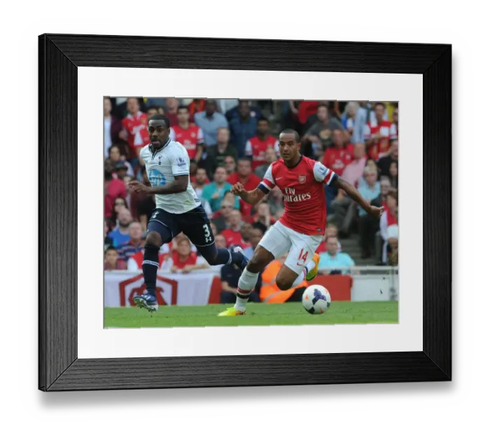 Framed Print : Theo Walcott Outpaces Danny Rose: A Rivalry Renewed - Arsenal vs. Tottenham, Premier League 2013-14 Framed Print : Theo Walcott Outpaces Danny Rose: A Rivalry Renewed - Arsenal vs. Tottenham, Premier League 2013-14