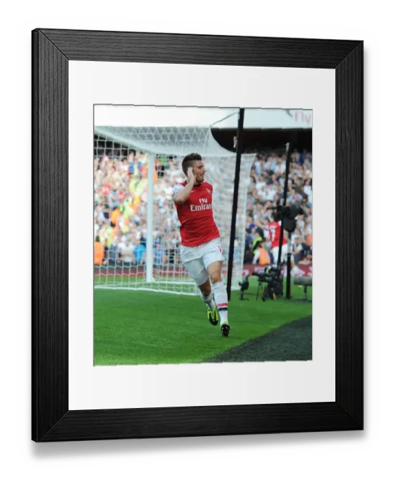 Framed Print : Olivier Giroud's Epic Goal: Arsenal's Triumph Over Tottenham Hotspur (2013-14)
