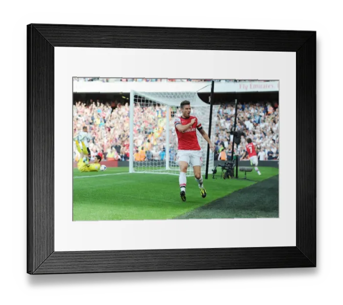 Framed Print : Olivier Giroud's Epic Goal: Arsenal's Victory Over Tottenham Hotspur (2013-14)