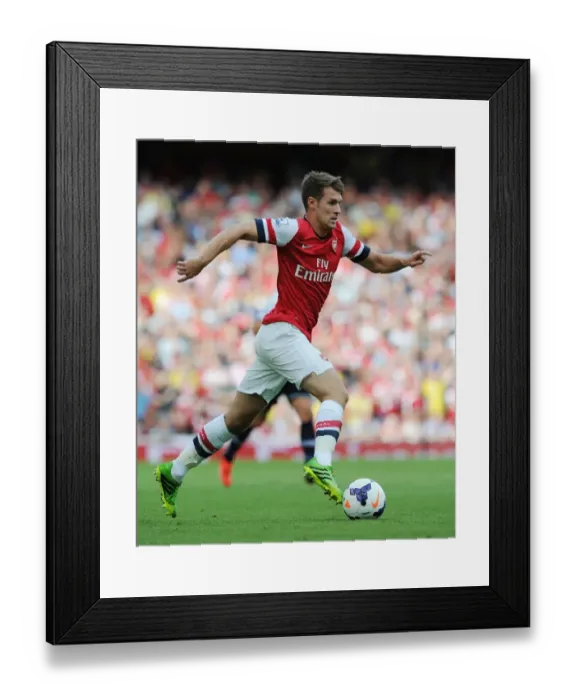 Framed Print : The Battle of North London: Arsenal's Aaron Ramsey Fights for Victory in the Arsenal vs. Tottenham Clash, 2013-14 Premier League Framed Print : The Battle of North London: Arsenal's Aaron Ramsey Fights for Victory in the Arsenal vs. Tottenham Clash, 2013-14 Premier League