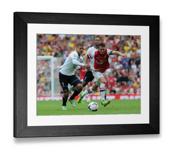 Framed Print : Clash at the Emirates: Ramsey vs. Walker - Arsenal vs. Tottenham, Premier League 2013 Framed Print : Clash at the Emirates: Ramsey vs. Walker - Arsenal vs. Tottenham, Premier League 2013