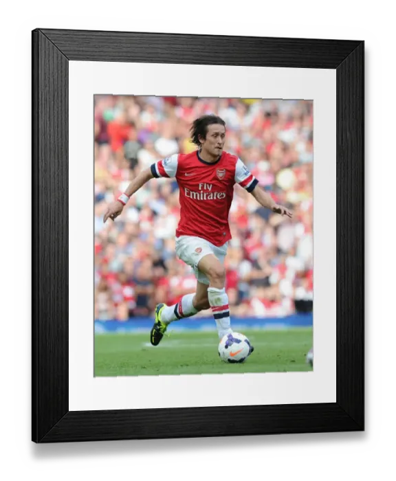 Framed Print : Arsenal vs. Tottenham: Rosicky in Action at the Emirates Stadium (2013-14) Framed Print : Arsenal vs. Tottenham: Rosicky in Action at the Emirates Stadium (2013-14)