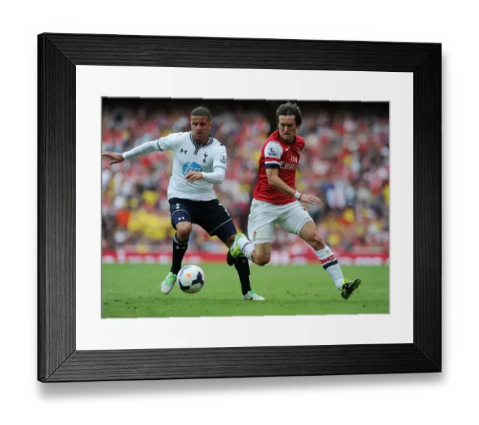 Framed Print : Arsenal's Rosicky Outwits Tottenham's Walker: A 2013-14 Premier League Masterclass Framed Print : Arsenal's Rosicky Outwits Tottenham's Walker: A 2013-14 Premier League Masterclass