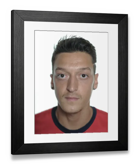 Framed Print : New Signing Mesut Ozil at Arsenal's Munich Photo Shoot