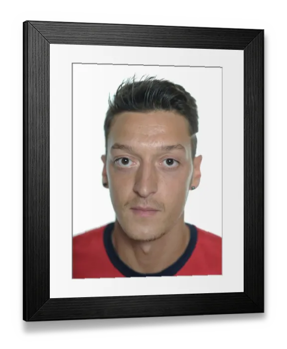 Framed Print : New Signing Mesut Ozil at Arsenal's Munich Photo Shoot
