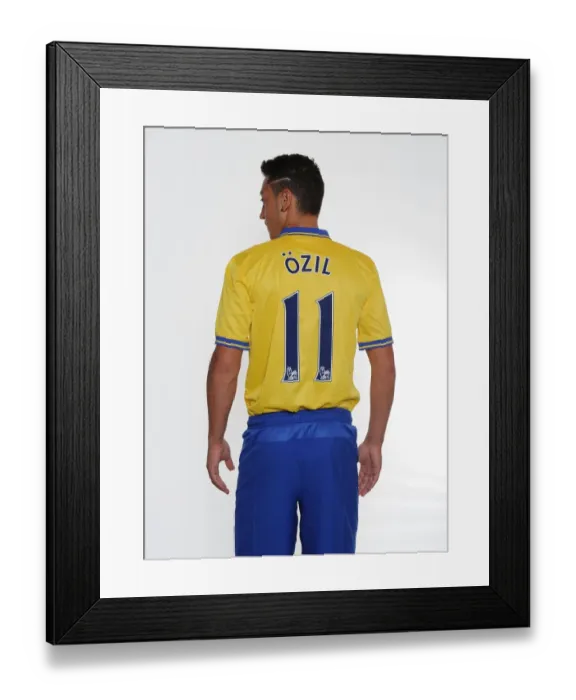 Framed Print : New Signing Mesut Ozil at Arsenal's Munich Photo Shoot