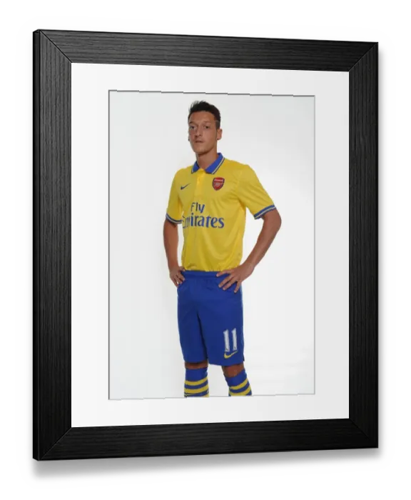Framed Print : New Signing Mesut Ozil at Arsenal's Munich Photo Shoot