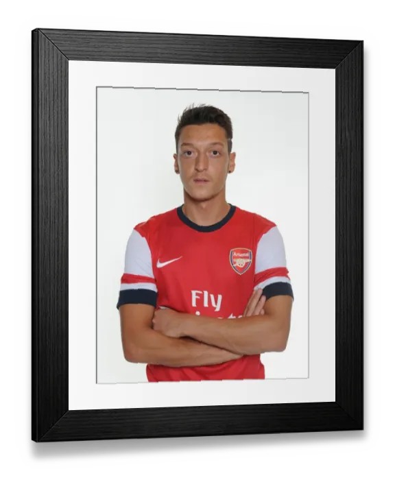 Framed Print : Arsenal's New Signing Mesut Ozil at Munich Photo Shoot