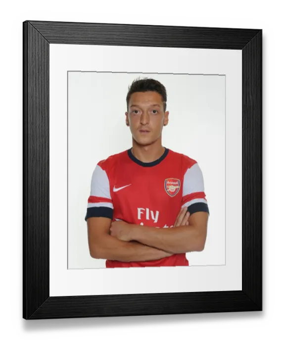 Framed Print : New Signing Mesut Ozil at Arsenal's Munich Photo Shoot