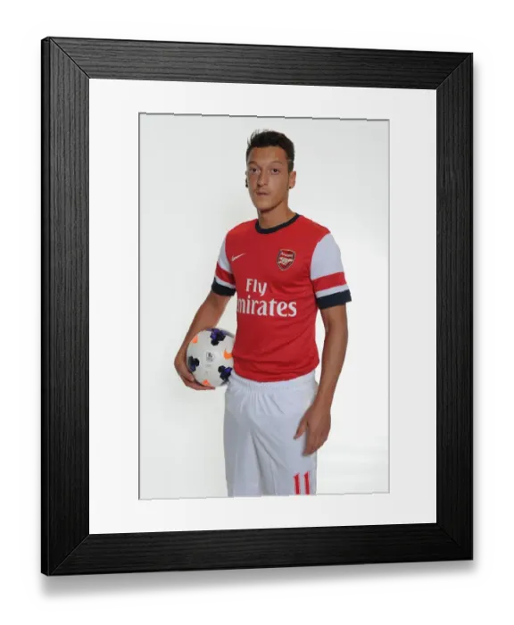 Framed Print : Mesut Ozil's Munich Debut: Arsenal's New Signing at Photoshoot Framed Print : Mesut Ozil's Munich Debut: Arsenal's New Signing at Photoshoot