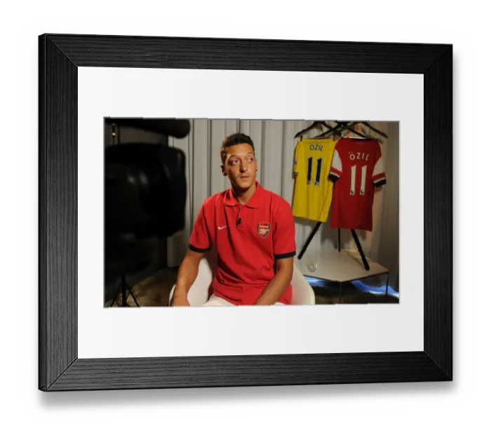 Framed Print : New Signing Mesut Ozil at Arsenal's Munich Photo Shoot